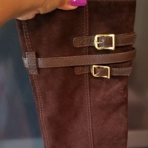 Brown Suede Gucci Boots